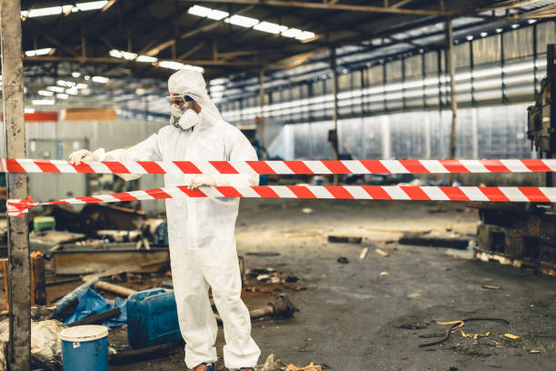 Professional Biohazard technician working in Marlboro, NJ